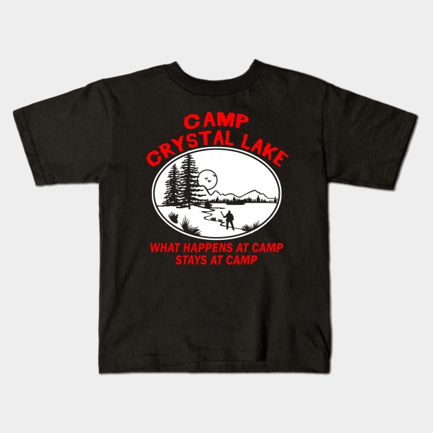 Camp Crystal Lake - Horror Movie Scene Kids T-Shirt by Halloween Merch